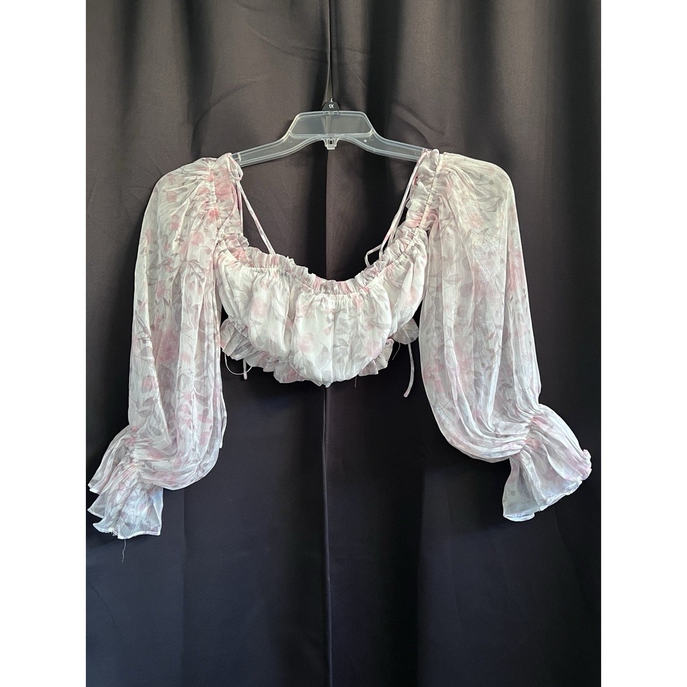 Mable Frolic With Me Top Soft Floral Full Sleeves Boho‎ Fairy Cottage Size Small